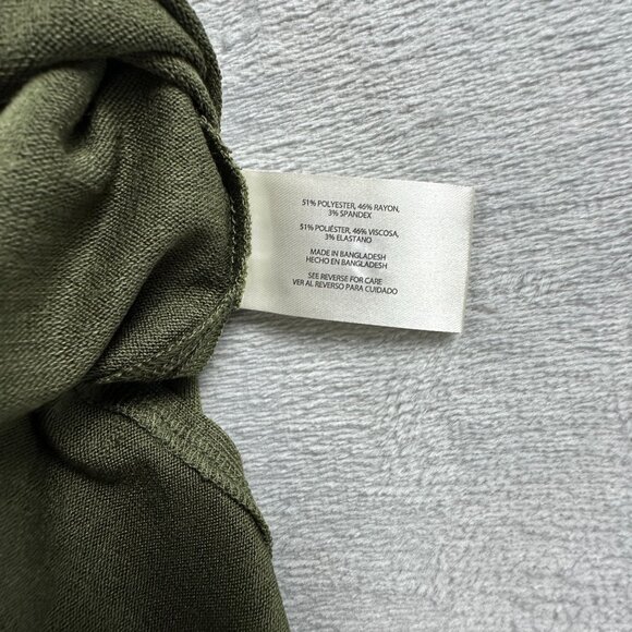 Orvis Knit Shirt Tunic T Shirt Top V Neck Short Sleeve Womens Green Size Small - Picture 8 of 12